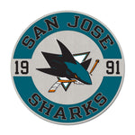 San Jose Sharks round est Collector Enamel Pin Jewelry Card
