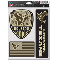 Houston Texans STANDARD Multi Use 3 FAN PACK
