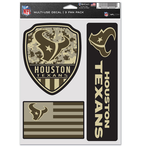 Houston Texans STANDARD Multi Use 3 FAN PACK