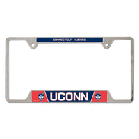 UConn Huskies Husky Logo Metal License Plate Frame