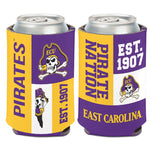 East Carolina Pirates COLOR BLOCK Can Cooler 12 oz.