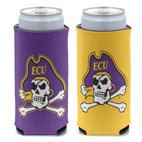 East Carolina Pirates 12 oz Slim Can Cooler