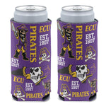 Wholesale-East Carolina Pirates SCATTERPRINT 12 oz Slim Can Cooler