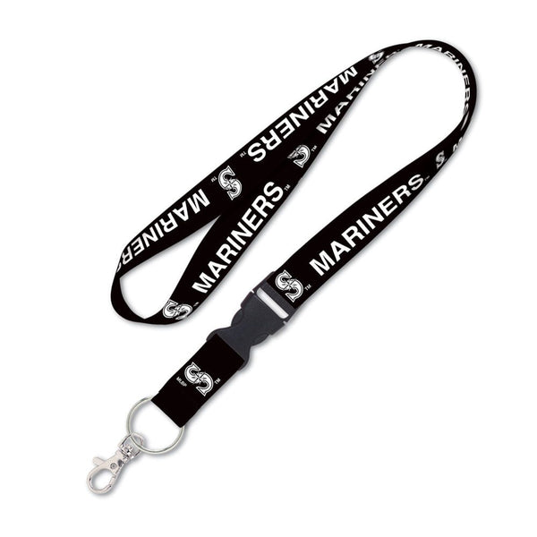 Seattle Mariners BLACKOUT Lanyard w/detachable buckle 1"