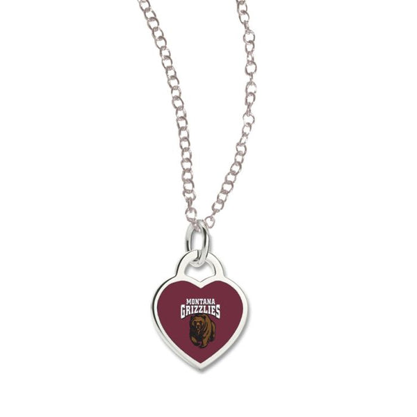 Wholesale-Montana Grizzlies HEART NECKLACE Necklace w/3D Heart