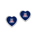 Arizona Wildcats HEART EARRINGS Earrings w/3D Heart