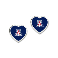 Arizona Wildcats HEART EARRINGS Earrings w/3D Heart
