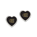 Wholesale-Emporia State Hornets HEART EARRINGS Earrings w/3D Heart