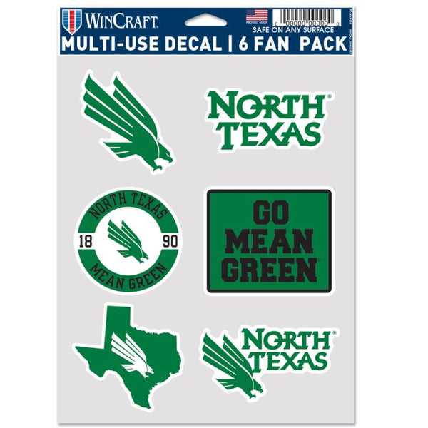 Wholesale-North Texas Mean Green Multi Use 6 FAN PACK