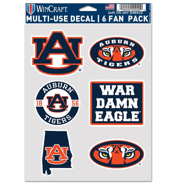 Auburn Tigers Multi Use 6 FAN PACK