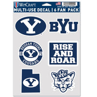 Wholesale-Brigham Young Cougars Multi Use 6 FAN PACK