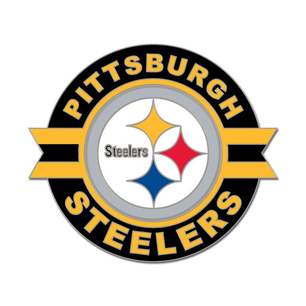 Pittsburgh Steelers Retro Collector Enamel Pin Jewelry Card