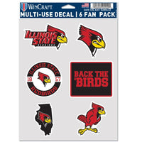 Wholesale-Illinois State Redbirds Multi Use 6 FAN PACK