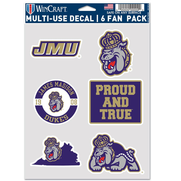 James Madison Dukes Multi Use 6 FAN PACK