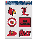 Louisville Cardinals Multi Use 6 FAN PACK