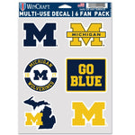 Wholesale-Michigan Wolverines Multi Use 6 FAN PACK