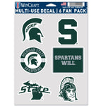 Wholesale-Michigan State Spartans Multi Use 6 FAN PACK