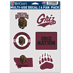 Wholesale-Montana Grizzlies Multi Use 6 FAN PACK