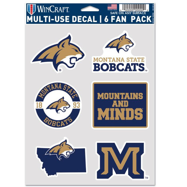 Wholesale-Montana State Bobcats Multi Use 6 FAN PACK