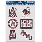 Alabama A&M Bulldogs Multi Use 6 FAN PACK