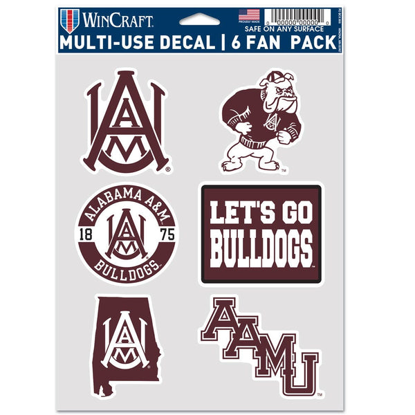 Alabama A&M Bulldogs Multi Use 6 FAN PACK