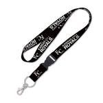Kansas City Royals BLACKOUT Lanyard w/detachable buckle 1"