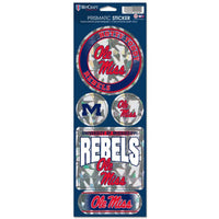 Wholesale-Ole Miss Rebels Prismatic Decal 4" x 11"