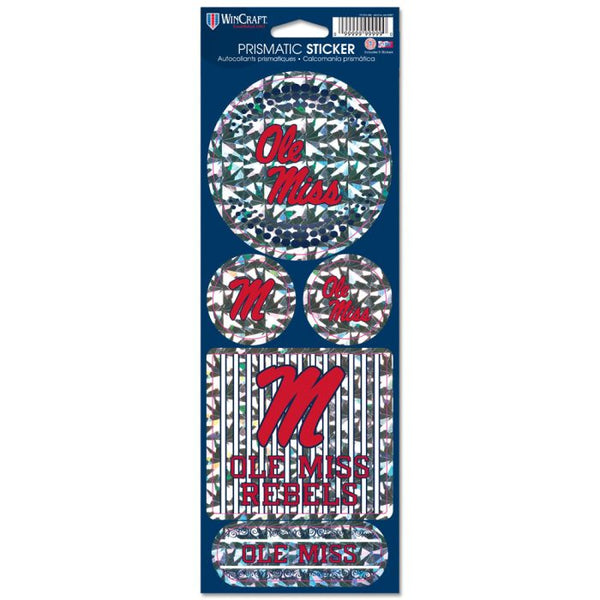 Wholesale-Ole Miss Rebels Prismatic Decal 4" x 11"