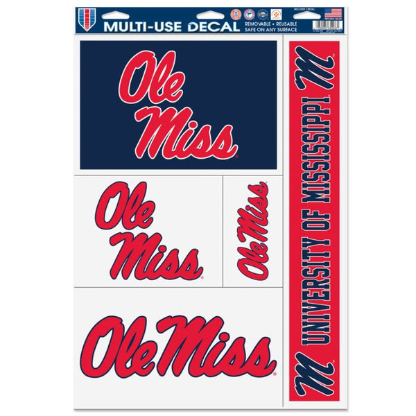 Wholesale-Ole Miss Rebels Multi Use Decal 11" x 17"