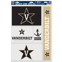 Wholesale-Vanderbilt Commodores Multi Use Decal 11" x 17"