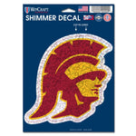 Wholesale-USC Trojans Shimmer Decals 5" x 7"