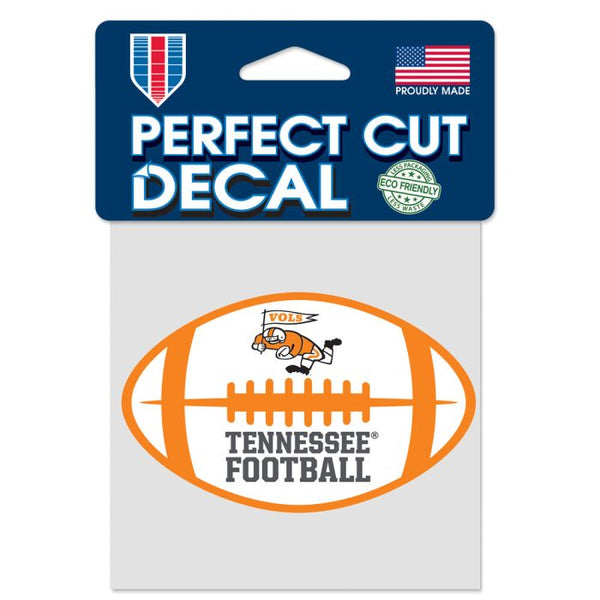 Wholesale-Tennessee Volunteers /College Vault FOOTBALL Perfect Cut Color Decal 4" x 4"