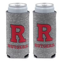 Wholesale-Rutgers Scarlet Knights HEATHER 12 oz Slim Can Cooler