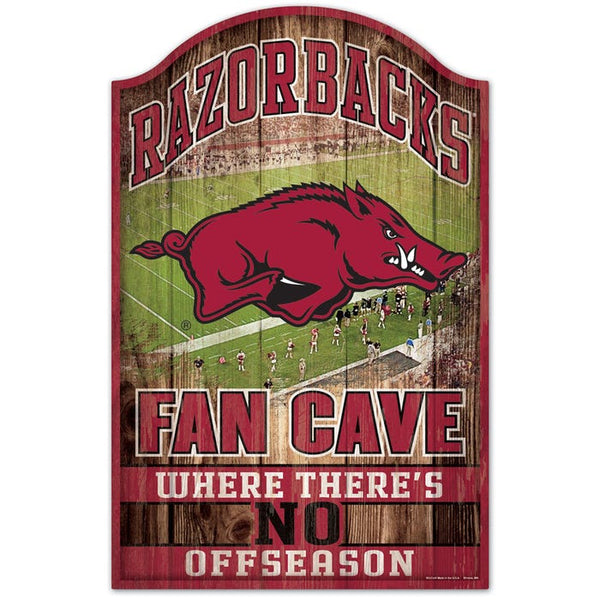 Arkansas Razorbacks Wood Sign 11" x 17" 1/4" thick