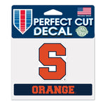 Wholesale-Syracuse Orange ORANGE Perfect Cut Color Decal 4.5" x 5.75"