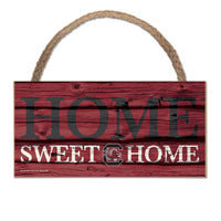 South Carolina Gamecocks HOME SWEET HOME Wood Sign w/Rope 5" x 10"