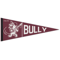 MISSISSIPPI STATE BULLDOGS / Vintage Collegiate BASEBALL MASCOT "BULLY Premium Pennant 12" x 30"
