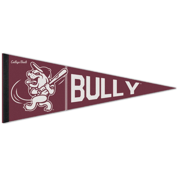 MISSISSIPPI STATE BULLDOGS / Vintage Collegiate BASEBALL MASCOT "BULLY Premium Pennant 12" x 30"