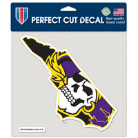 Wholesale-East Carolina Pirates Perfect Cut Color Decal 8" x 8"