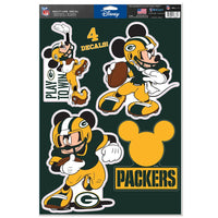 Green Bay Packers / Disney Mickey Mouse Multi-Use Decal 11" x 17"