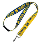 Michigan Wolverines Lanyards w/Breakaway 1"