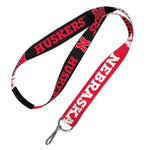 Wholesale-Nebraska Cornhuskers Lanyards w/Breakaway 1"