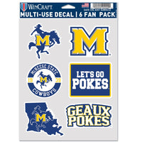 McNeese State Cowboys Multi Use 6 fan pack