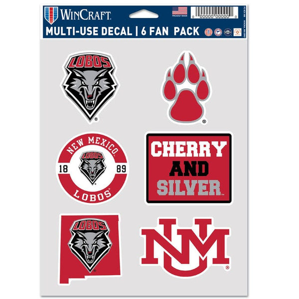 New Mexico Lobos Multi Use 6 fan pack