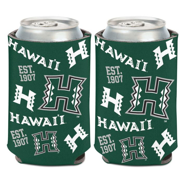 Wholesale-Hawaii Warriors SCATTERPRINT Can Cooler 12 oz.