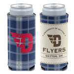 Dayton Flyers PLAID 12 oz Slim Can Cooler