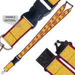 Wholesale-Central Michigan Chippewas Lanyard w/Buckle Glitter 1"