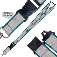 Wholesale-Coastal Carolina Chanticleers Lanyard w/Buckle Glitter 1"