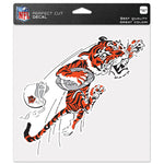 Cincinnati Bengals / Classic Logo Retro Perfect Cut Color Decal 8" x 8"