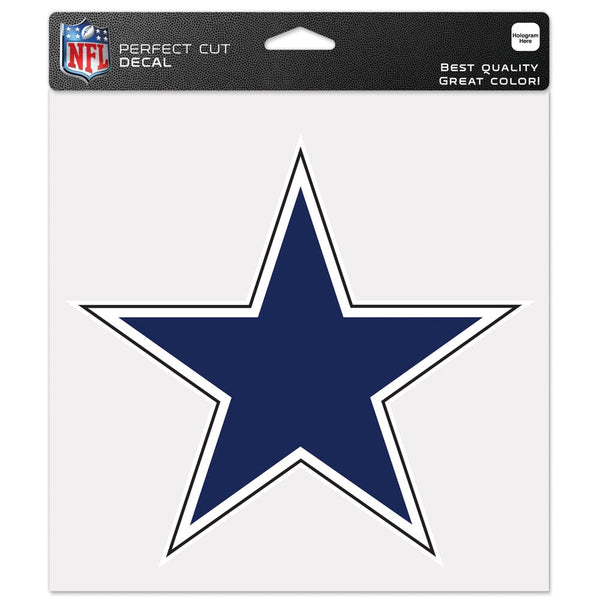 Dallas Cowboys / Classic Logo Retro Star Perfect Cut Color Decal 8" x 8"